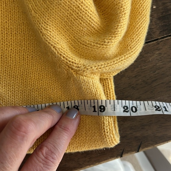 Sag Harbor Petite Medium Yellow Lighthouse Sweater - Picture 7 of 7